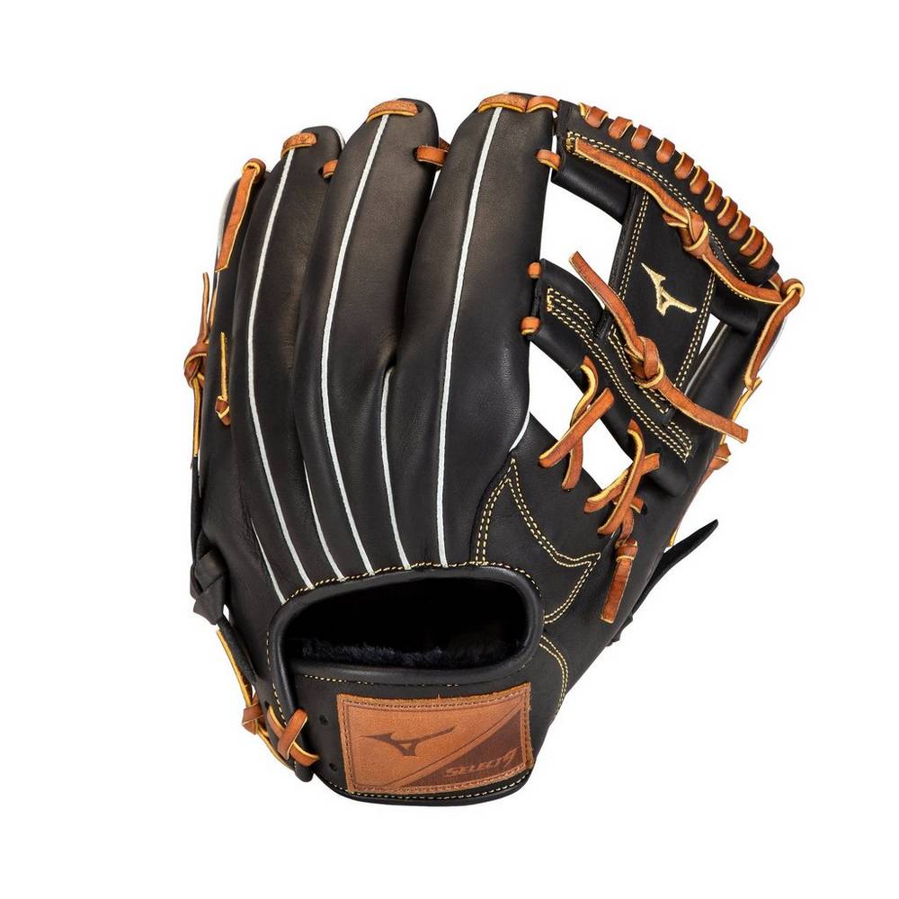 Guantes De Beisbol Mizuno Select 9 Infield 11.25" Hombre Negras/Marrones Outlet LPBS-05814